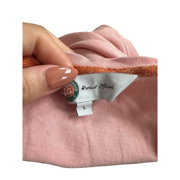 FRENCH OPEN Roland Garros Peach Logo Tennis Tank Top Size L - Picture 6 of 6